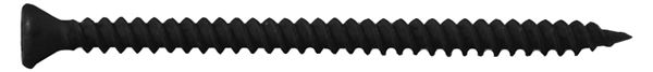 ProFIT 0289104 Screw, #6 Thread, 1-5/8 in L, Fine Thread, Trim Head, Square Drive, Sharp Point, Phosphate, 5