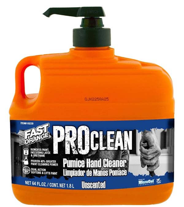 Fast Orange 65230 Hand Cleaner with Pump, Gray, Floral, 64 fl-oz, Bottle