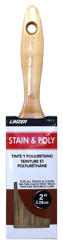 Linzer HD 1521-0200 Stain Brush, 2 in L Bristle, Pack of 10