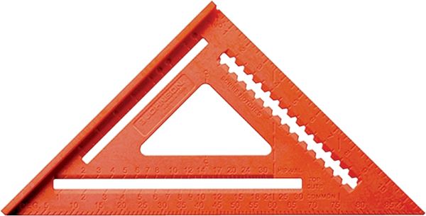 Johnson Structo-Cast Series RAS-170B-ORA Rafter Square, 12 in L