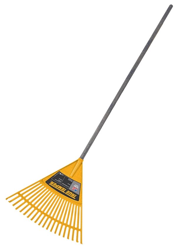 True Temper KLRO Kid's Poly Leaf Rake, 2-1/4 in L Head, 18 in W Head, 20-Tine, Poly Head, 42 in L Handle