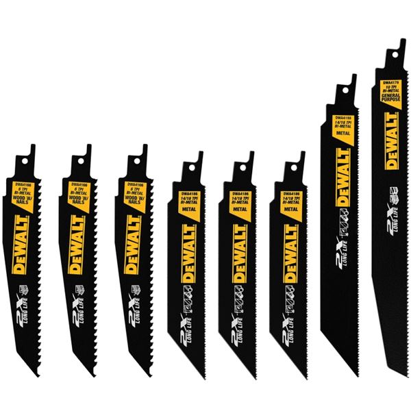 DeWALT DWA4101 Reciprocating Saw Blade Set, 8-Piece