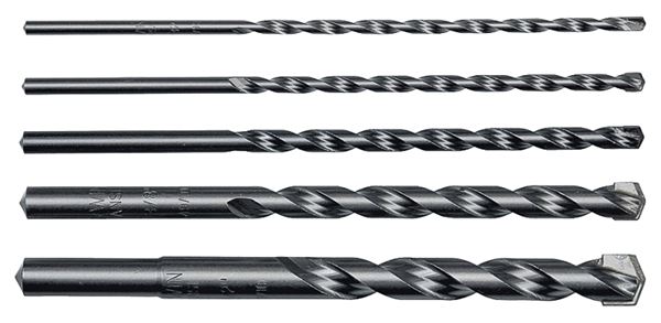 Irwin 4935076 Hammer Drill Bit Set, 5-Piece, Carbide