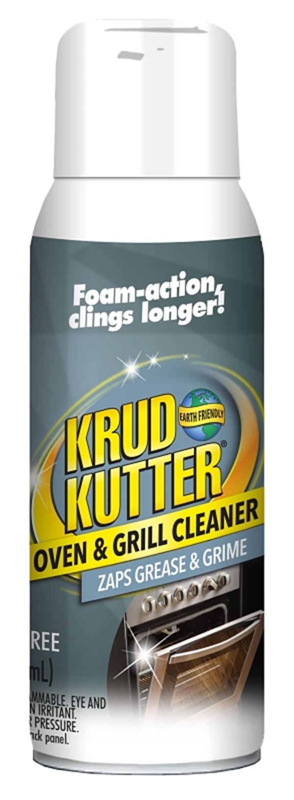 Krud Kutter 298478 Oven and Grill Cleaner, 12 oz, Aerosol Can, Liquid, Mild, Clear