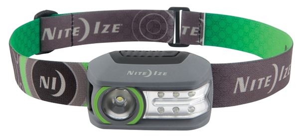 Nite Ize Radiant R250RH-17-R7 Rechargeable Headlamp, Lithium Battery, LED Lamp, 250 Lumens, Flood, Spot Beam