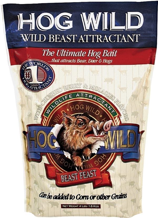 Evolved Habitats Hog Wild EVO34094 Wild Beast Attractant, Berries, Molasses Flavor, 4 lb Bag