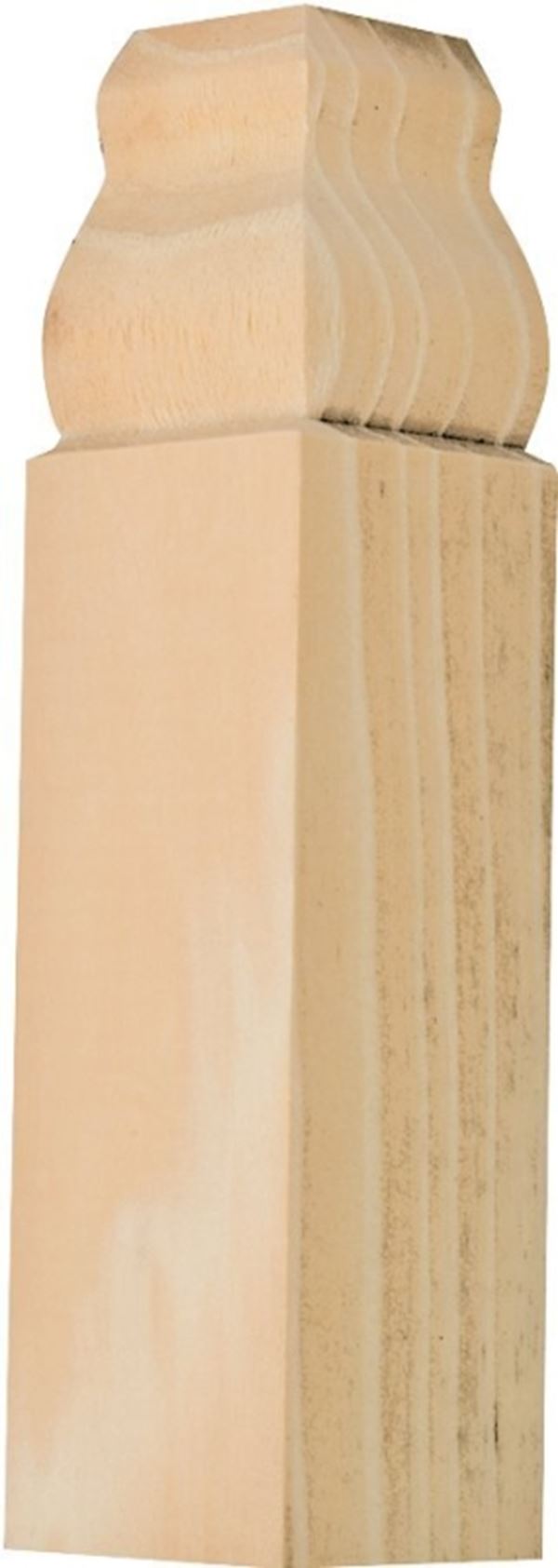 Waddell IBTB32 Trim Block Moulding, 4-1/2 in L, 1-1/8 in W, 1-1/8 in Thick, Pine Wood