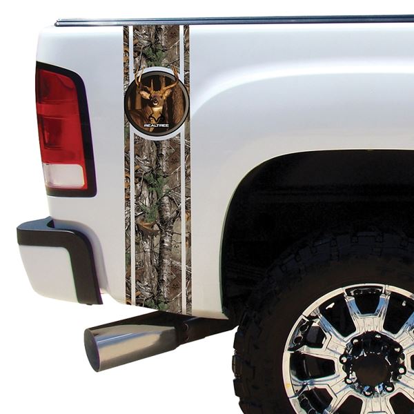 Realtree RT-BB-WT-XT Decal Kit, Duck Bed Band, Camouflage Legend, Vinyl Adhesive, Pack of 4