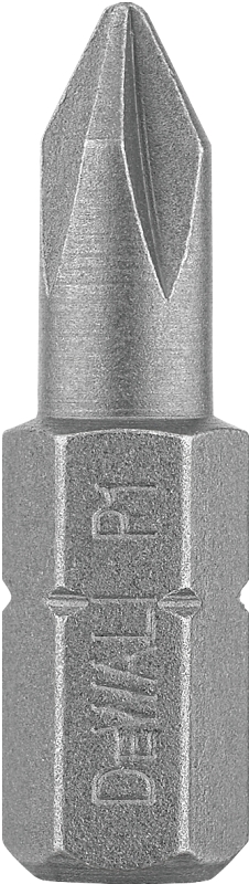 DeWALT DW2001 Power Bit, #1 Drive, Phillips Drive, 1/4 in Shank, Hex Shank, 1 in L, Steel