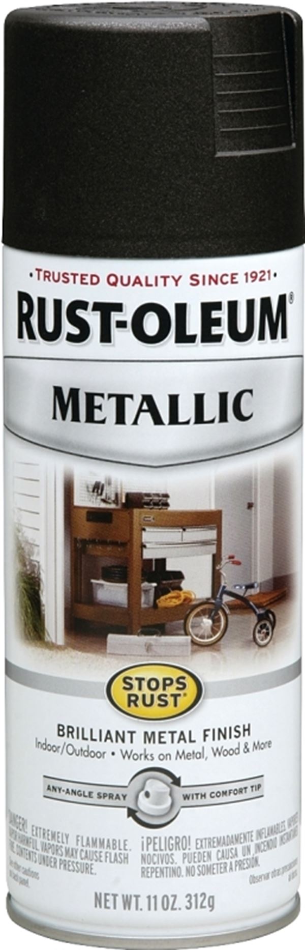 Rust-Oleum 248636 Rust Preventative Spray Paint, Metallic, Oil-Rubbed Bronze, 11 oz, Can