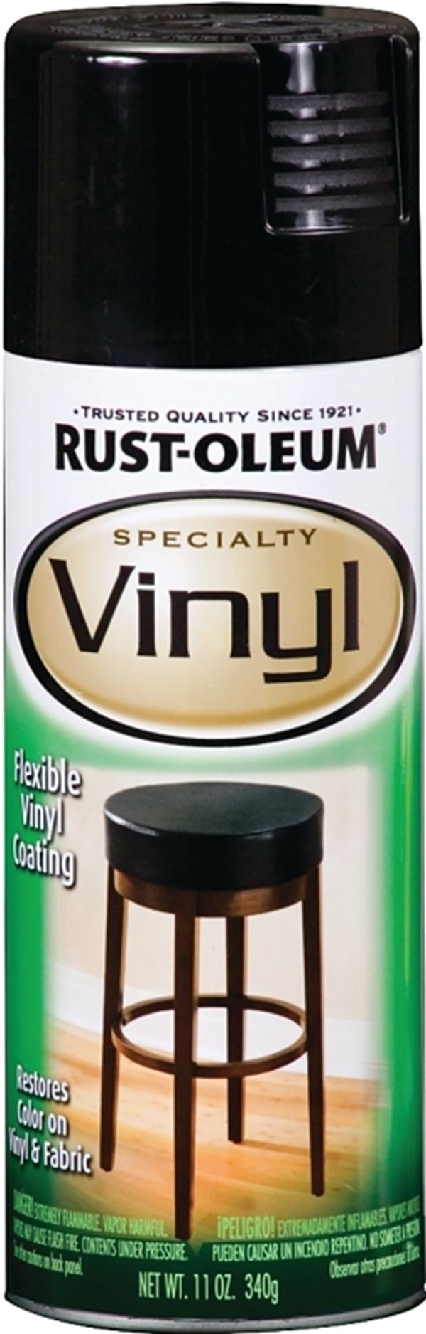 Rust-Oleum 1909830 Spray Paint, Semi-Gloss, Black, 12 oz, Can