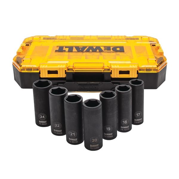 DeWALT DWMT74737 Socket Set, Specifications: 1/2 in Drive Size