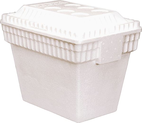 Lifoam 3542 Ice Chest, 12 qt Cooler, Styrofoam, White, Pack of 12