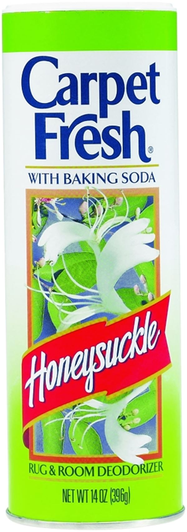 Carpet Fresh 275149 Carpet and Room Deodorizer, 14 oz Can, Honeysuckle, White