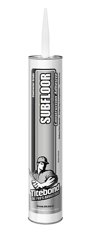 Titebond 7282 Subfloor Adhesive, Off-White, 28 oz Cartridge