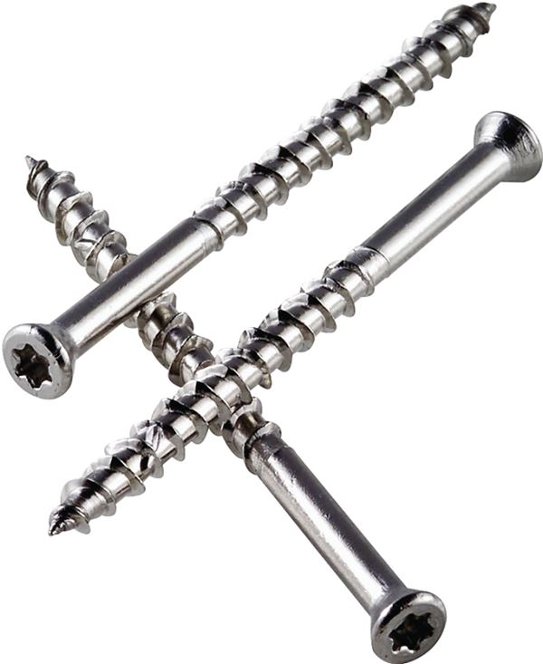 Simpson Strong-Tie T10250DWP Deck Screw, #10 Thread, 2-1/2 in L, Box Thread, Flat Head, 6-Lobe Drive, Stainless Steel