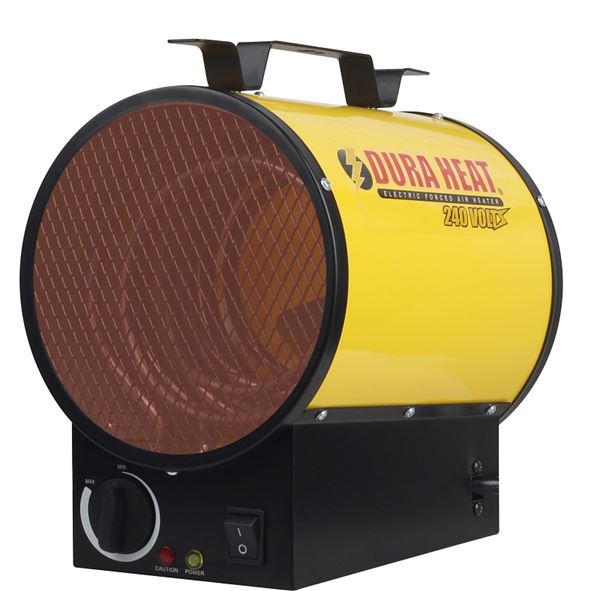 Dura Heat EUH4000 Air Heater, 20 A, 240 V, 3750 W, 12,800 Btu Heating, Yellow