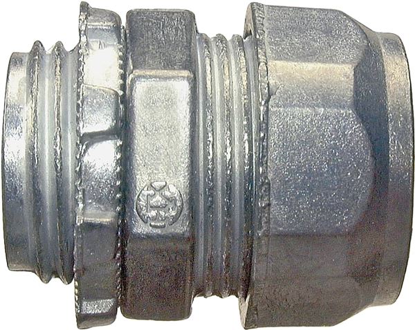 Halex 20212 Connector, 3/4 in Compression, Zinc, 5/BAG