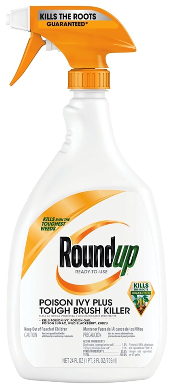 Roundup 5002715 Brush Killer, Liquid, 24 oz Bottle