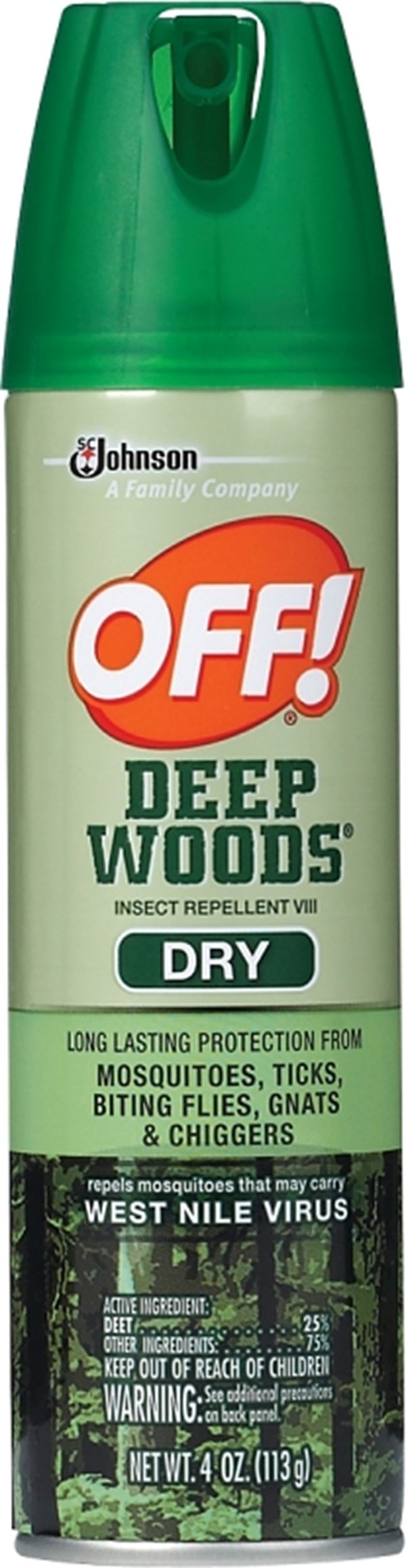 OFF! 71764 Insect Repellent VIII, 4 oz, Liquid, White, Pleasant