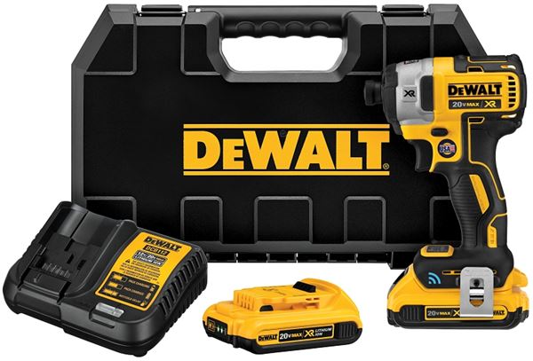 DeWALT DCF888D2 Impact Driver Kit, Battery Included, 20 V, 2 Ah, 1/4 in Drive, Hex Drive, 3800 ipm