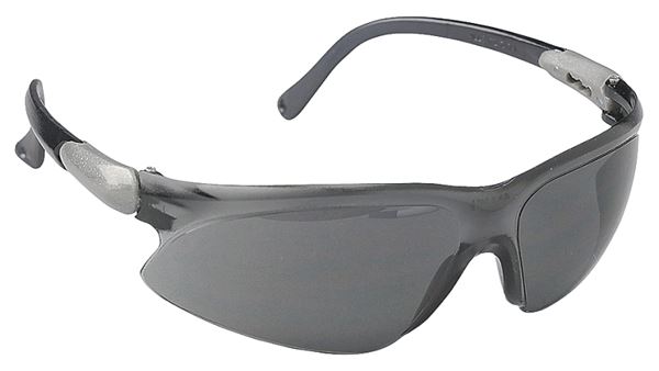 Jackson Safety 14472 Safety Glasses, Hard-Coated Lens, Polycarbonate Lens, Dual Tone Frame, Plastic Frame, Silver Frame