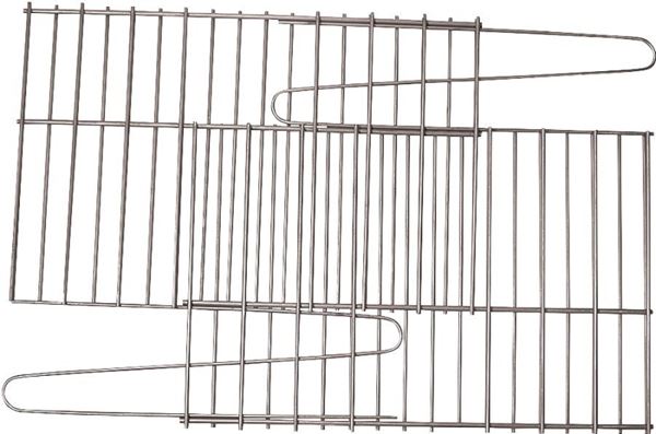 GrillPro 91250 Rock Grate, 25 in L, 1 to 14 in W, Steel, Porcelain Enamel-Coated