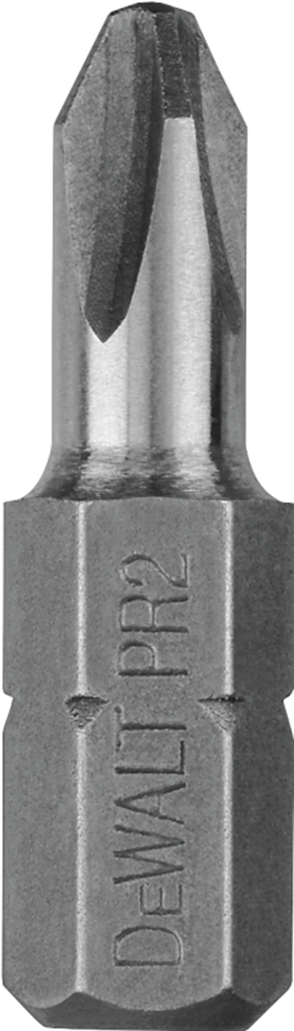 DeWALT DW2004BL Insert Bit Tip, #2 Drive, Phillips Drive, 1/4 in Shank, Hex Shank, 1 in L, Steel, Pack of 100