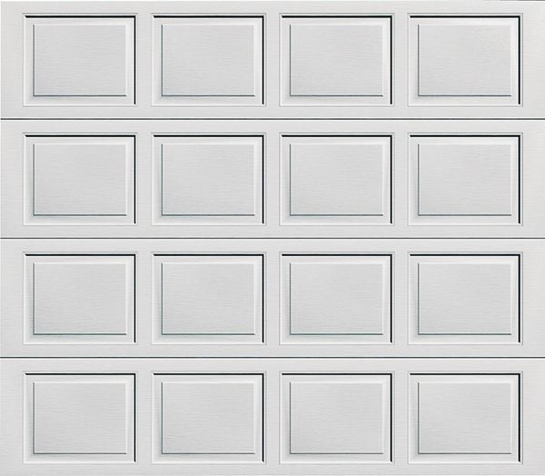 Wayne Dalton 8000 Garage Door, 8 ft W Door, 7 ft H Door, Steel Door, White