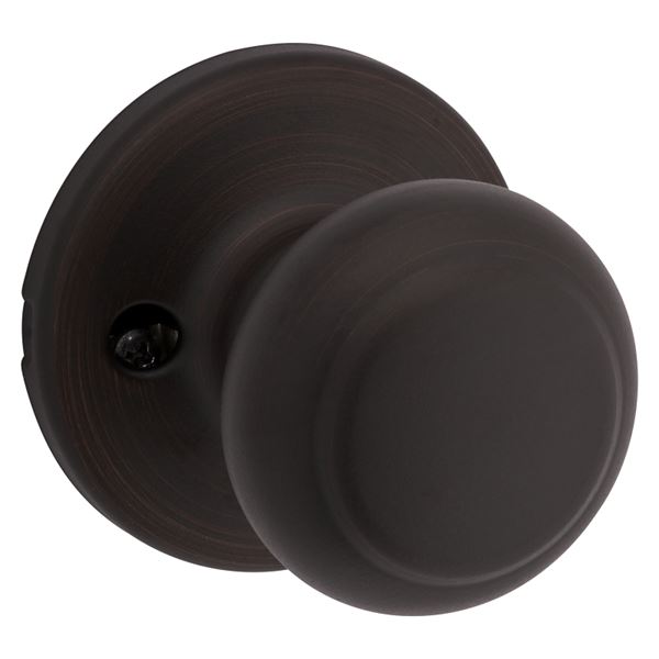 Kwikset 488CV 11P CP Dummy Door Knob, 2-3/16 in Dia Knob, Venetian Bronze