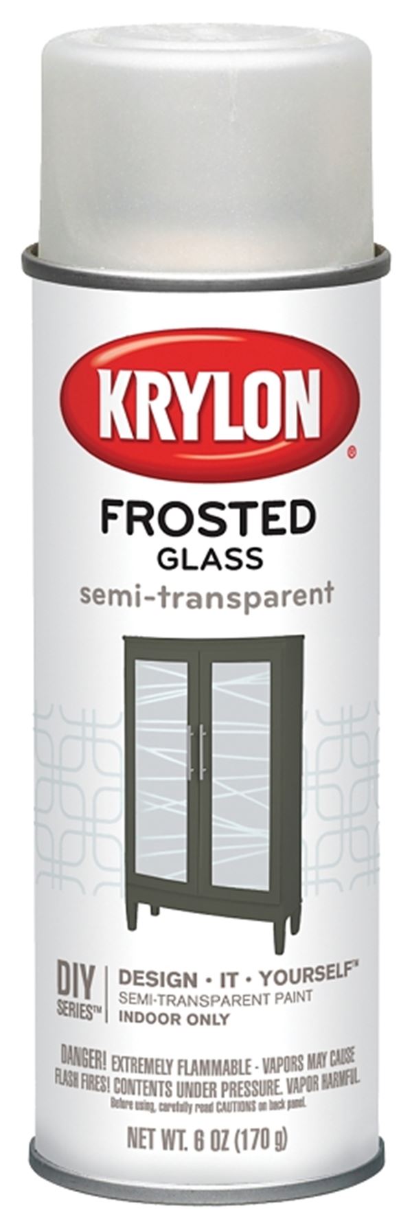 Krylon K09040 Spray Paint, White, 6 oz, Can