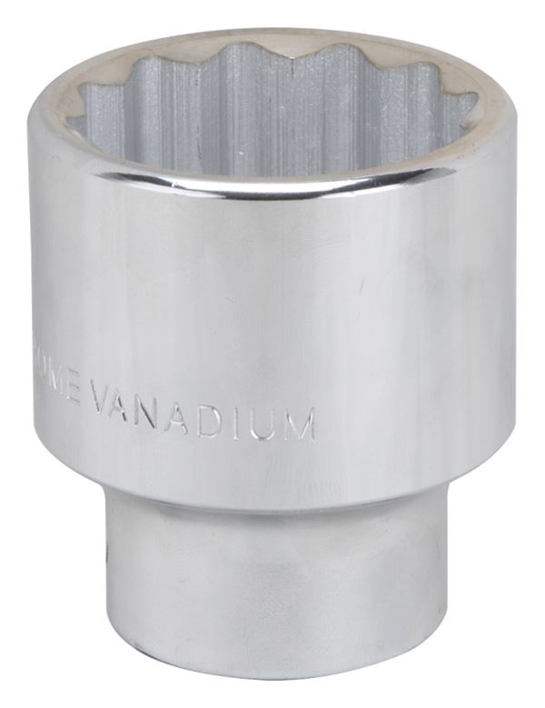 Vulcan MT-SM6041 Drive Socket, 41 mm Socket, 3/4 in Drive, 12-Point, Chrome Vanadium Steel, Chrome