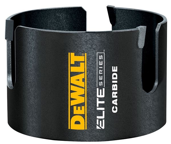 DeWALT ELITE Series DAH44 Hole Saw, 4 in Dia, 2-7/16 in D Cutting, 5/8 in Arbor, Carbide Cutting Edge