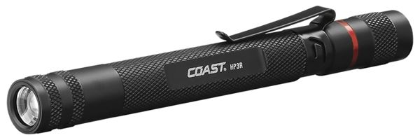 Coast HP3R Series 20624 Flashlight, AAA Battery, Alkaline, Lithium Polymer Battery, 245 Lumens, 305 ft Beam Distance