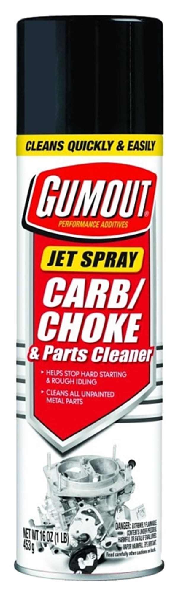 Gumout 800002230/7460 Carb and Choke Cleaner, 16 oz, Alcohol