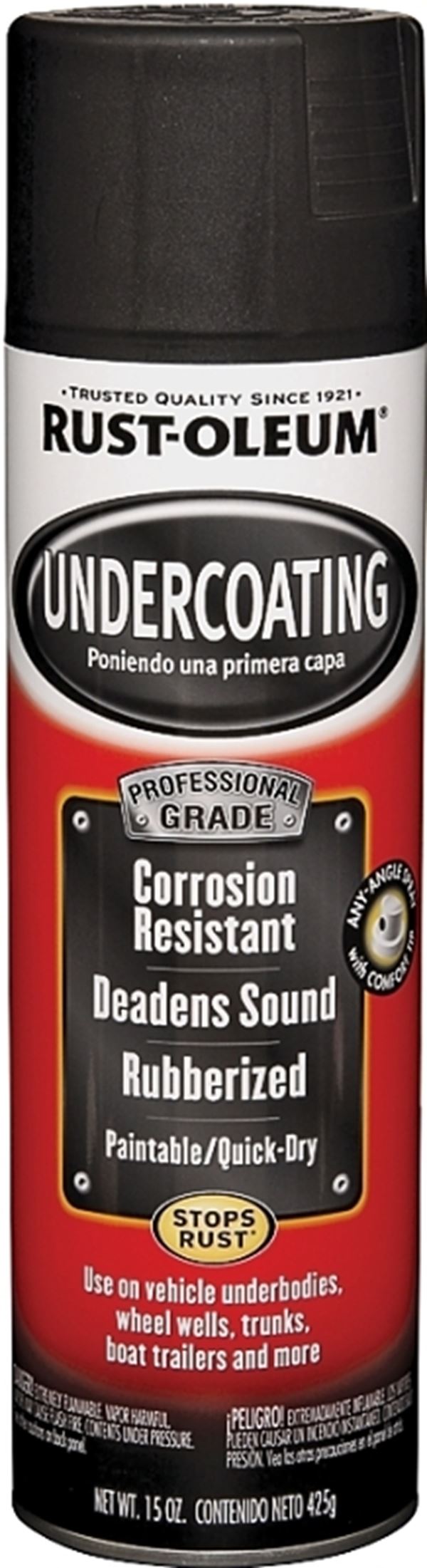 Rust-Oleum 248656 Undercoating Spray Paint, Black, 15 oz, Can