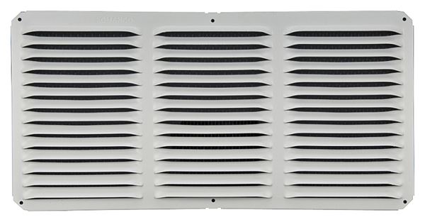 Lomanco LomanCool C816W Cornice Vent, 8 in L, 16 in W, 65 sq-ft Net Free Ventilating Area, Aluminum, White, Pack of 12