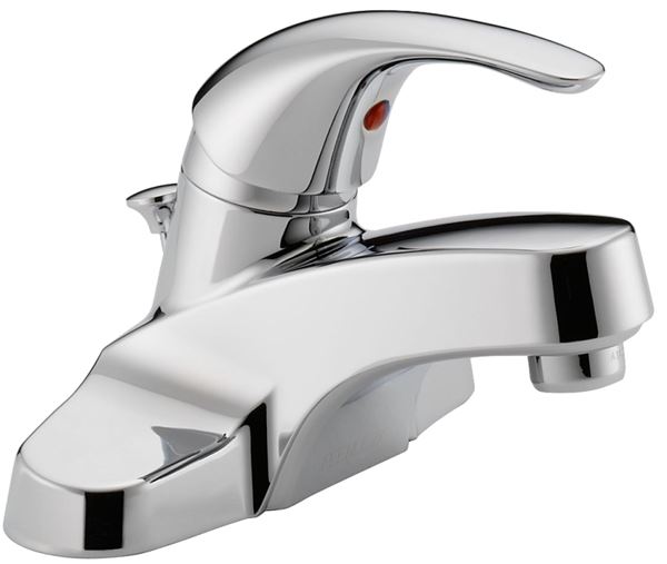 Delta Peerless Tunbridge Series P188620LF Bathroom Faucet, 1.2 gpm, 1-Faucet Handle, Brass, Chrome Plated, Lever Handle