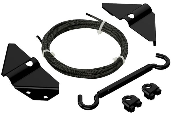 National Hardware N166-004 Anti Sag Gate Kit, Steel, Black