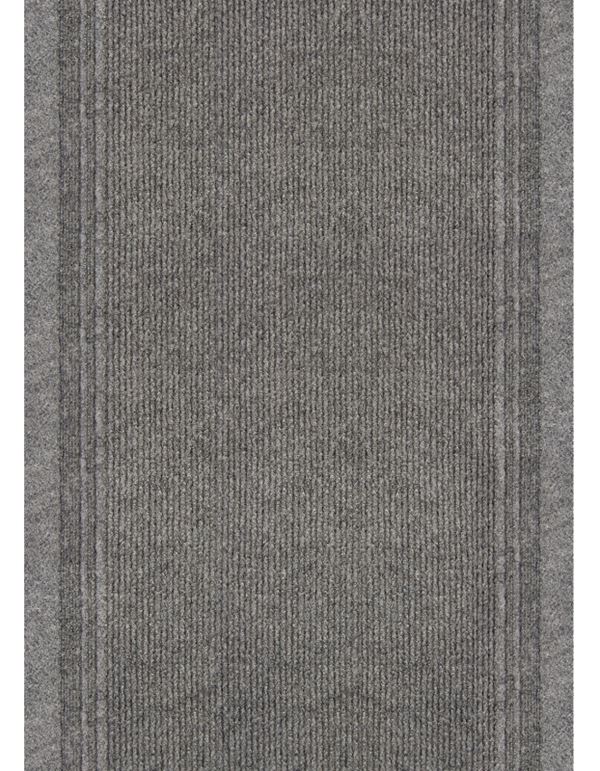 Multy Home MT1000275 Rug, 60 ft L, 26 in W, Runner, Polypropylene Rug, Gray