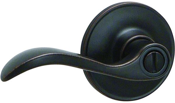 Schlage J Series J40VSEV716 Privacy Lever, Mechanical Lock, Aged Bronze, Metal, Residential, 3 Grade