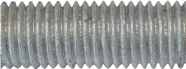 PFC TR-1007 Threaded Rod, 5/8-11 in Thread, 12 ft L, A Grade, Carbon Steel, Galvanized, NC Thread