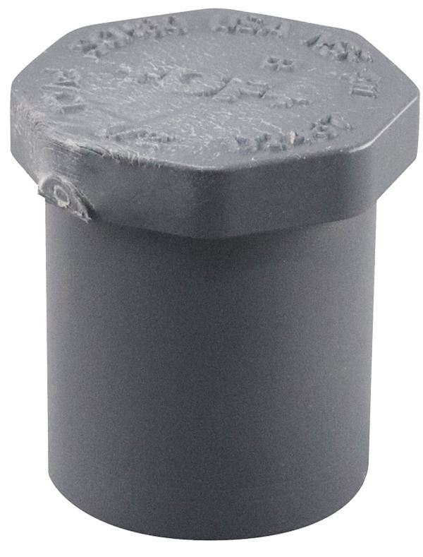 Lasco 849005BC Pipe Plug, 1/2 in, MIP, PVC, SCH 80 Schedule