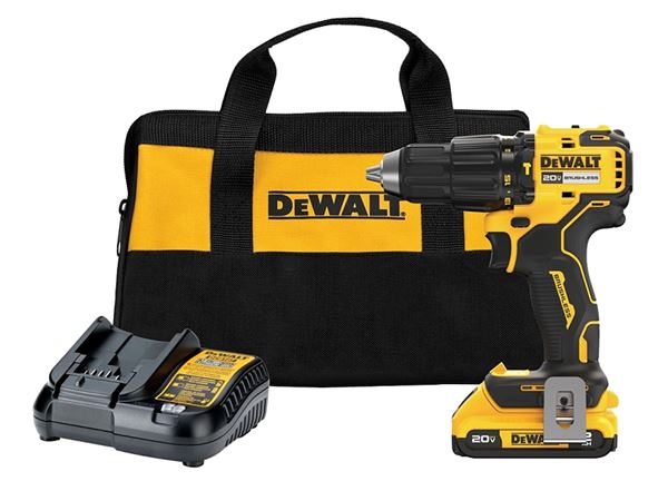 DeWALT DCD798D1 Cordless Hammer Drill Kit, Battery Included, 20 V, 2 Ah, 1/2 in Keyless Chuck, 0 to 28,050 bpm, Pack of 3