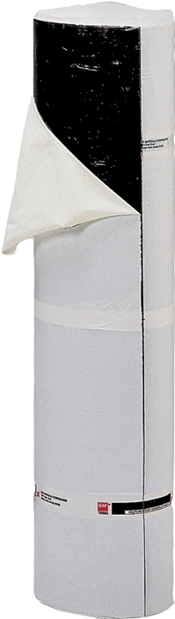 GAF 0912000MV Roofing Leak Barrier, 50 ft L, 36 in W, Fiberglass, Black