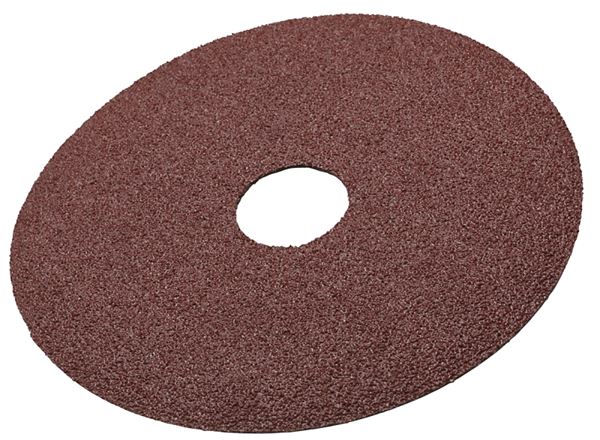 3M 77596 Fiber Disc, 4-1/2 in Dia, 7/8 in Arbor, Coated, 36 Grit, Coarse, Aluminum Oxide Abrasive, Fiber Backing, Pack of 25