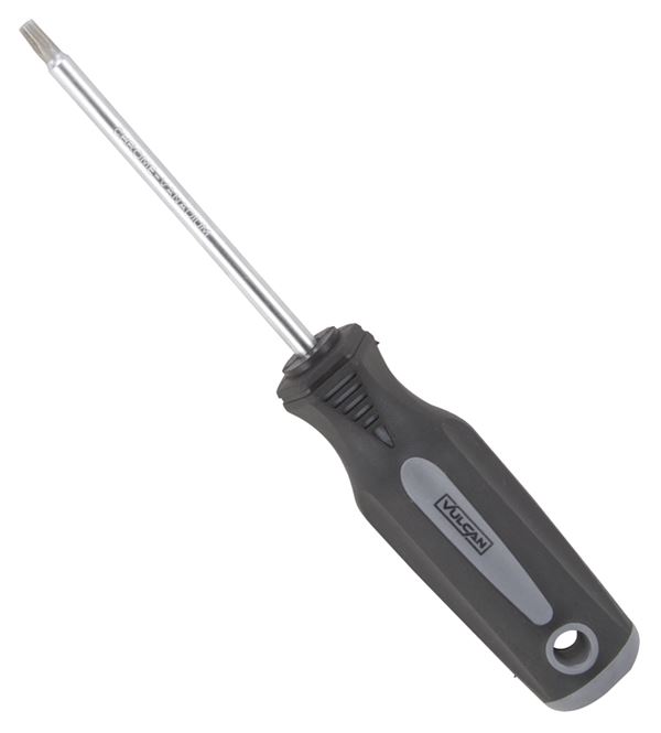 Vulcan Screwdriver, T25 Drive, Star Drive, Polypropylene Plastic/Thermoplastic Rubber Handle