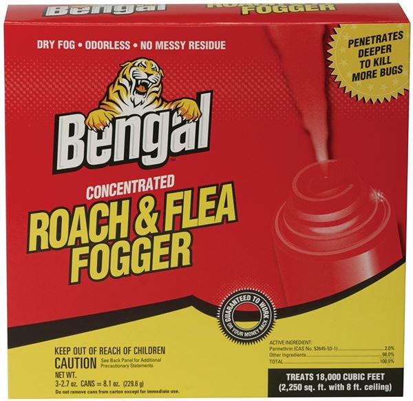 Bengal 55201 Roach and Flea Fogger, 18,000 cu-ft Coverage Area