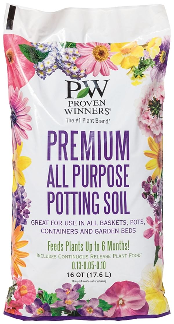 Proven Winners 3101012.Q16P Premium Potting Soil, 16 qt Bag