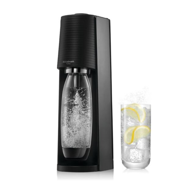 Sodastream TERRA Series 1012811011 Sparkling Water Maker Kit, 1 L Bottle, Black, Pack of 2